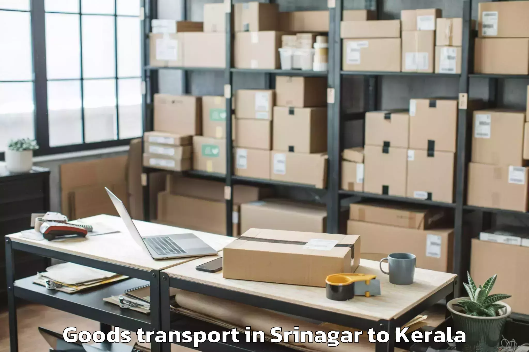 Professional Srinagar to Kerala Veterinary And Animal S Goods Transport